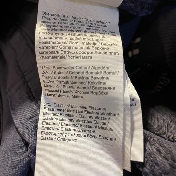 Big Men’s Shorts 42 Navy Blue Cotton Bermuda Loose Fit Bermuda Oliver NWT - Picture 9 of 9